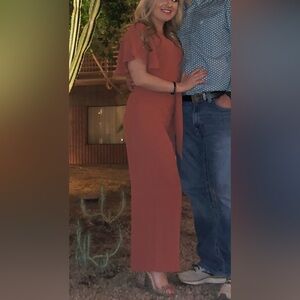 Burnt Orange Entro Jumpsuit